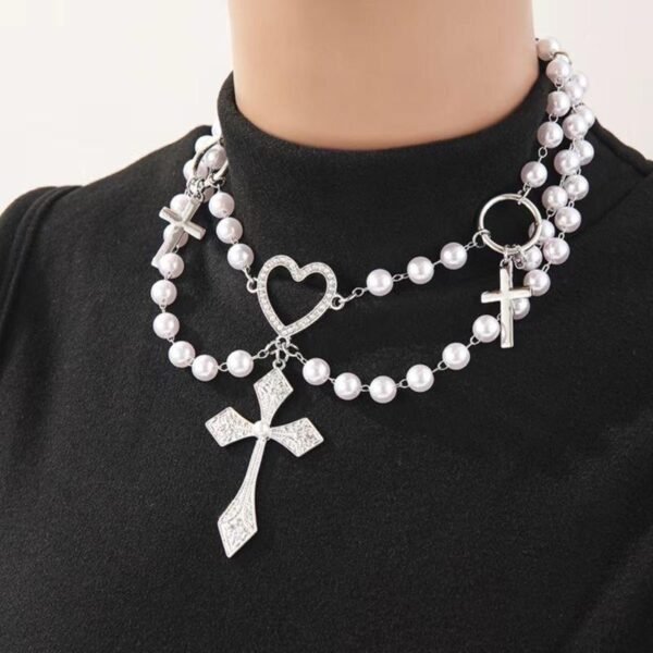 Pearl Gothic Necklace - View 3 | Tomis Store Nigeria