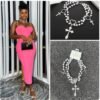 Pearl Gothic Necklace - View 2 | Tomis Store Nigeria