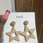 Raffia earrings - View 1 | Tomis Store Nigeria