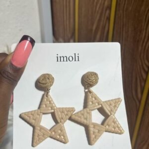 Raffia earrings - View 1 | Tomis Store Nigeria