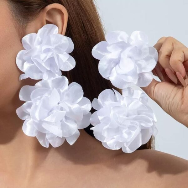 Extra large floral earrings - View 2 | Tomis Store Nigeria