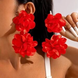 Extra large floral earrings - View 1 | Tomis Store Nigeria