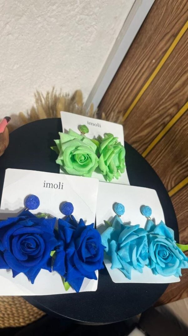 Faux Floral earrings - View 1 | Tomis Store Nigeria