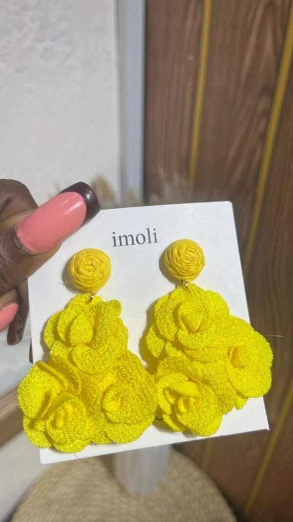Fabric Earrings - View 2 | Tomis Store Nigeria