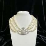 Saturn Pearl Necklace - View 1 | Tomis Store Nigeria
