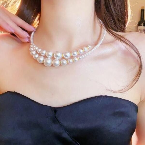 Cuff pearl choker - View 3 | Tomis Store Nigeria