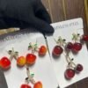 Bold Cherry earrings - View 2 | Tomis Store Nigeria