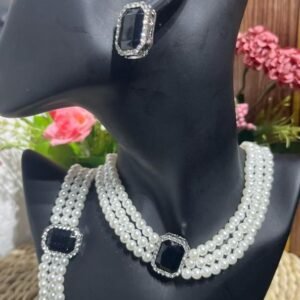 Triple Layer Pearl Set - View 1 | Tomis Store Nigeria