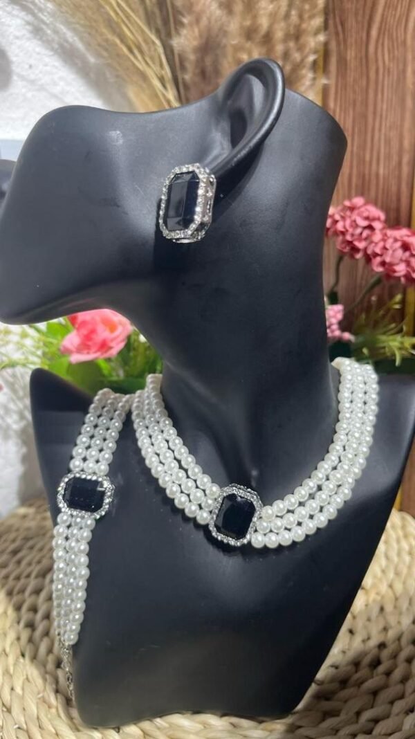 Triple Layer Pearl Set - View 1 | Tomis Store Nigeria