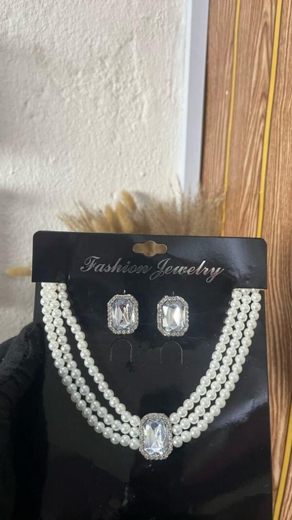 Triple Layer Pearl Set - View 2 | Tomis Store Nigeria