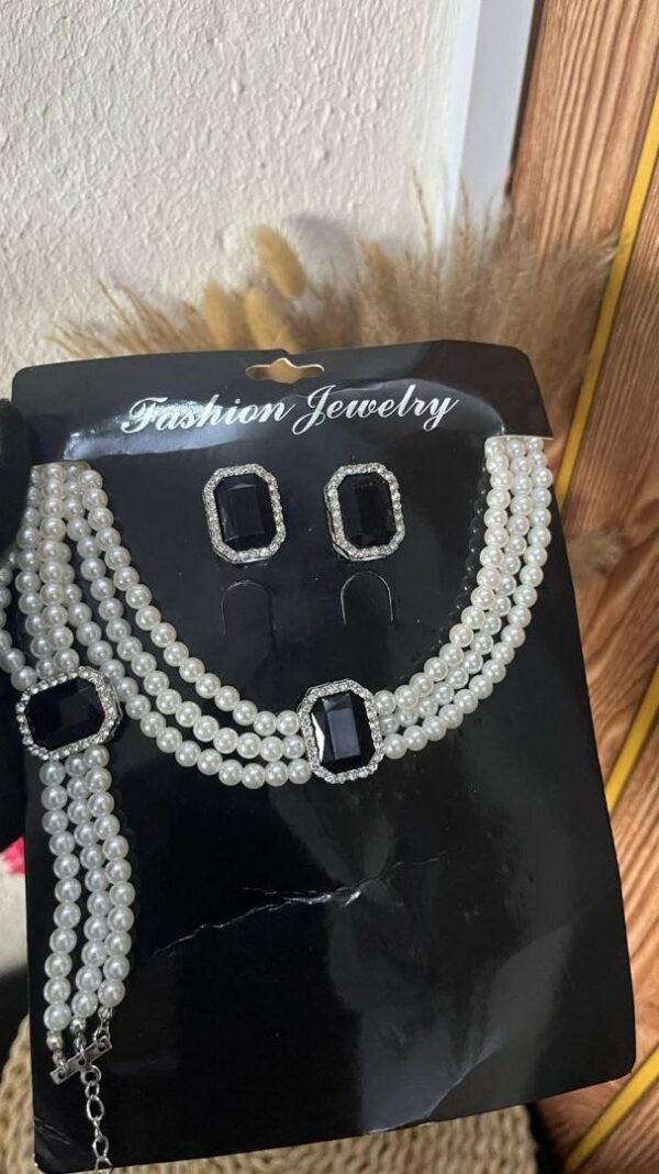 Triple Layer Pearl Set - View 3 | Tomis Store Nigeria