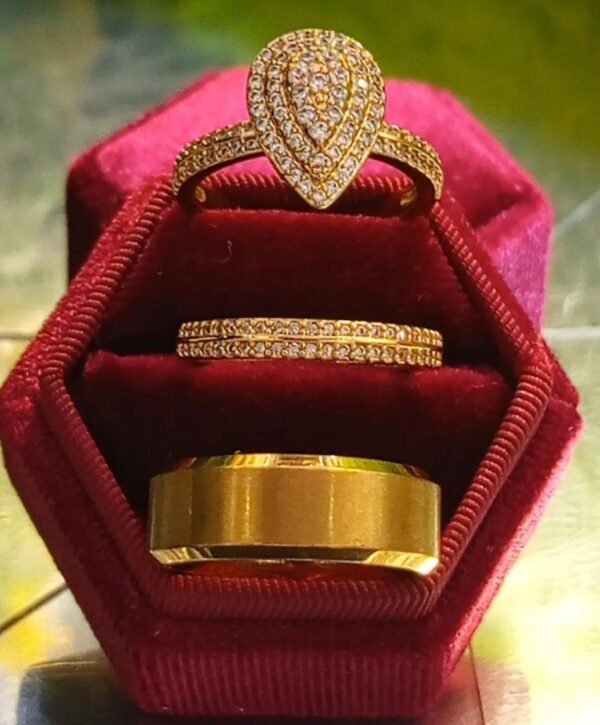 Couples Set - Zirconia Wedding Set 3